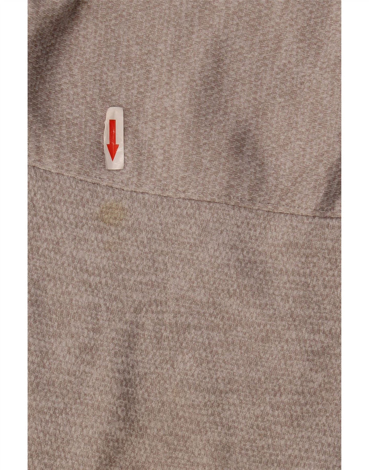 ADIDAS grafisk sweatshirt med lynlås til mænd XL Grå polyester
