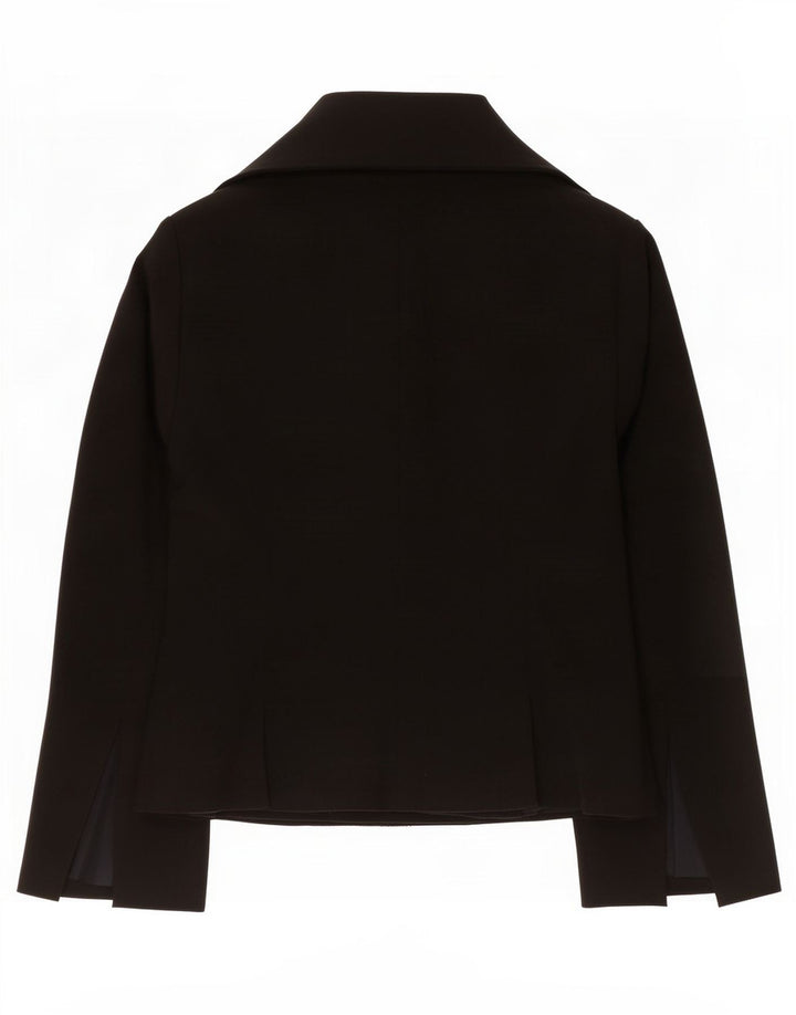 Zara Dame Blazer Jacket UK 12 Medium Sort Polyester