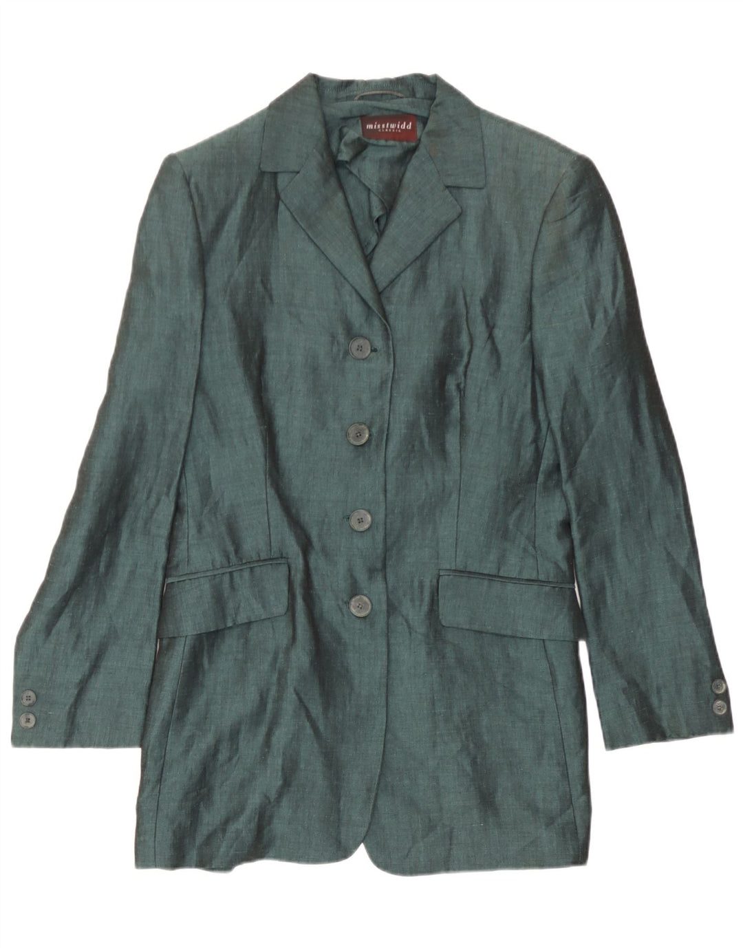 Misstwidd Dame Blazer Jacket IT 44 Medium Green Linen