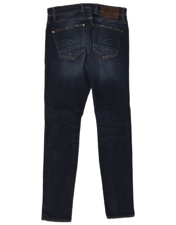 G-STAR Dame Revend Skinny Jeans W30 L32 Marineblå Bomuld
