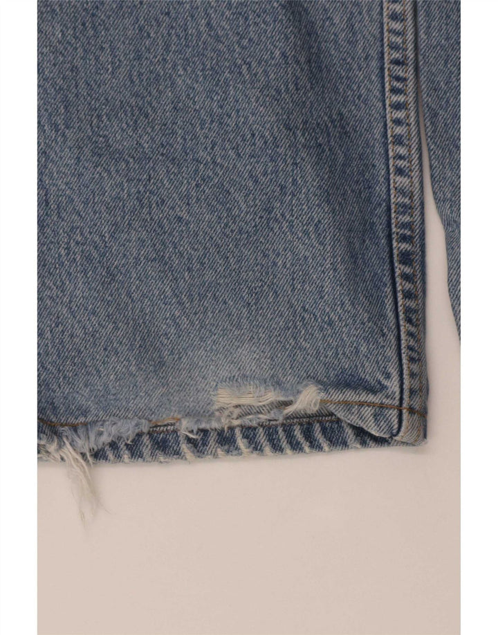 Lee Mens Brooklyn Cropped Straight Jeans W36 L26 Blue Cotton