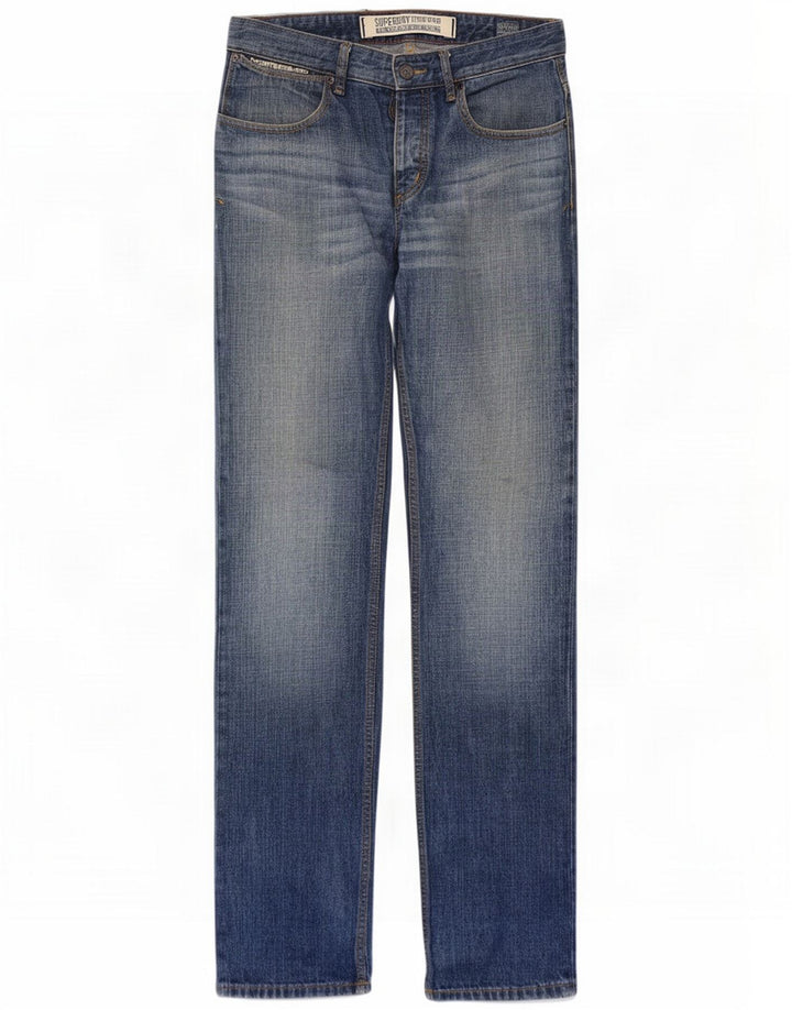 Superdry Straight Jeans til mænd W32 L32 Blå
