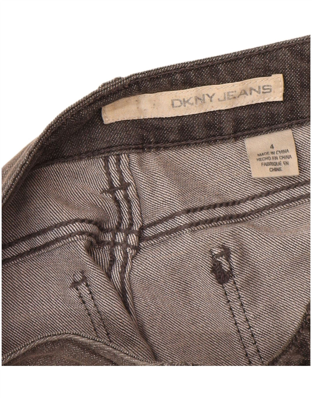 Dkny Dame Slim Jeans US 4 Small W28 L30 Grå Bomuld