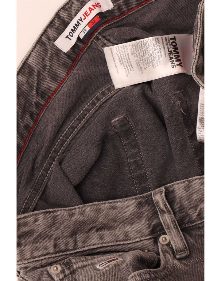 Tommy Hilfiger Straight Jeans til mænd W33 L32 Grå Bomuld