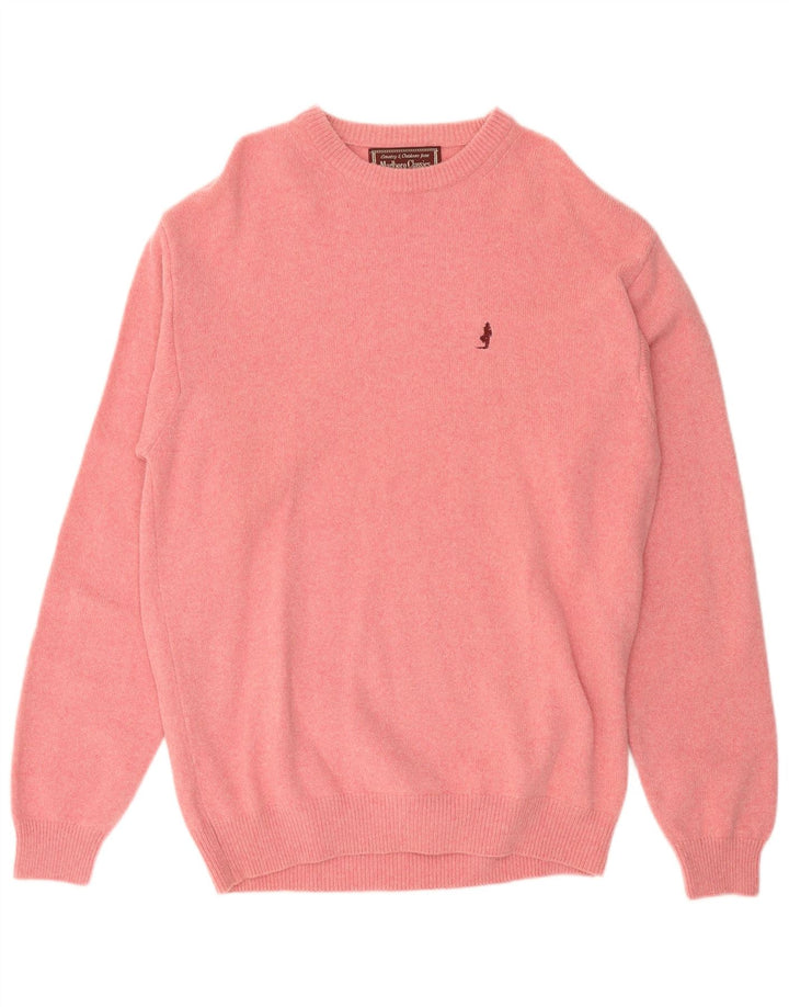 MARLBORO CLASSICS Herre sweater med rund hals XL Pink Uld