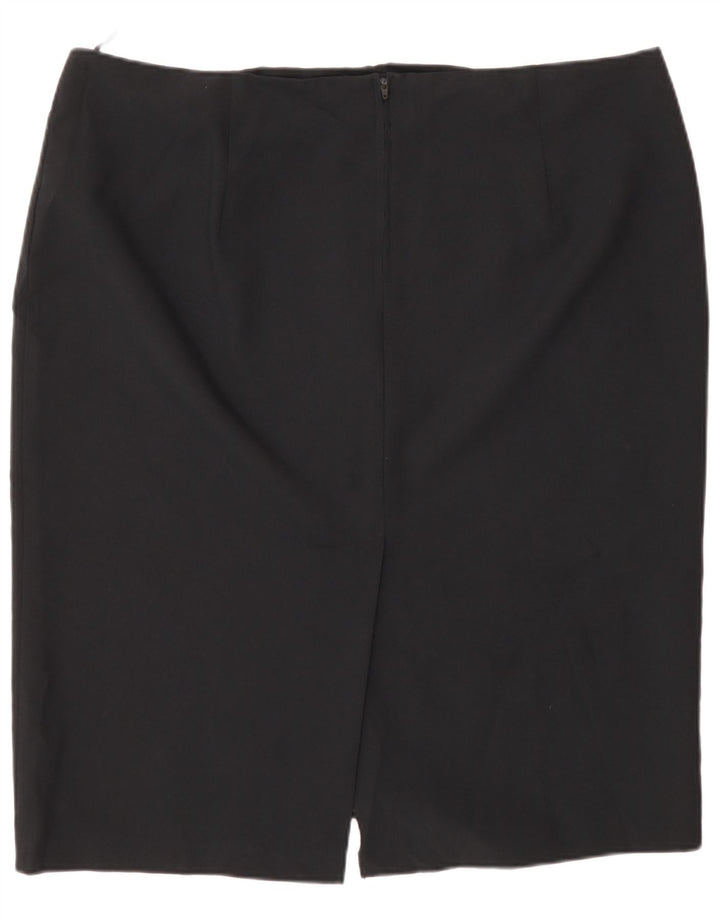 Marks & Spencer Pencil Nederdel til kvinder UK 20 2XL W40 Sort Polyester