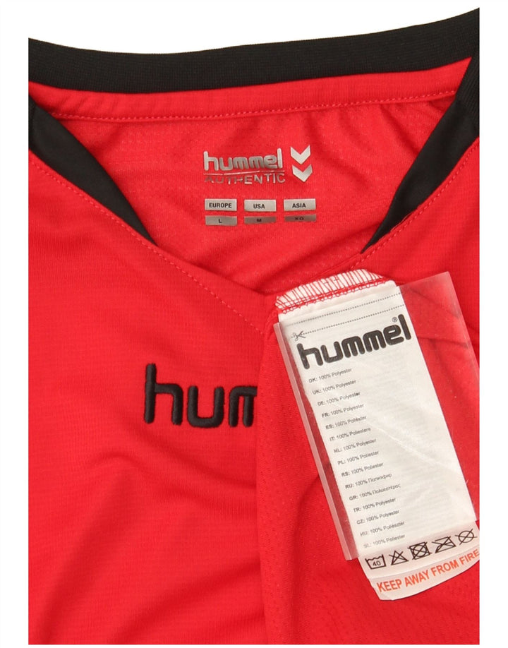 Hummel Herre Grafisk T-Shirt Top Stor Rød Polyester