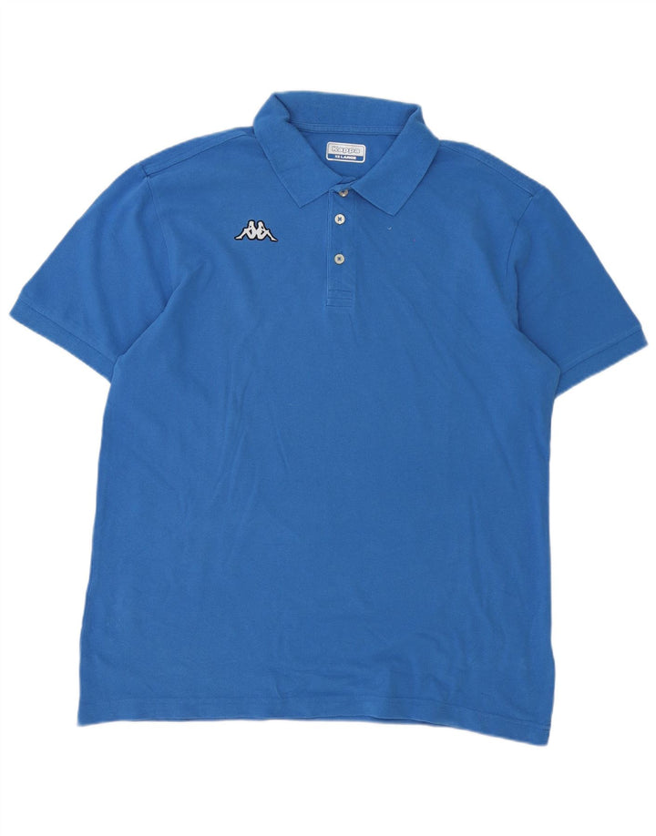 Kappa herre poloshirt 2XL blå bomuld