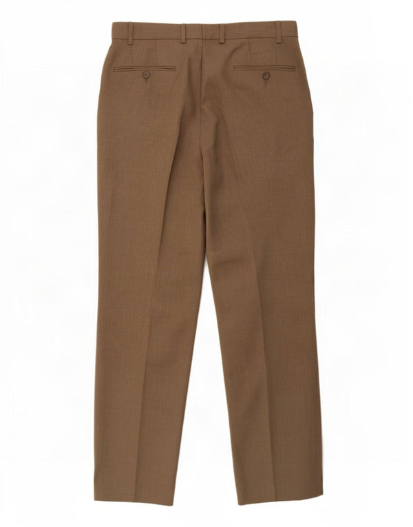 Marks & Spencer Straight Chino-bukser til mænd W34 L31 Grå polyester