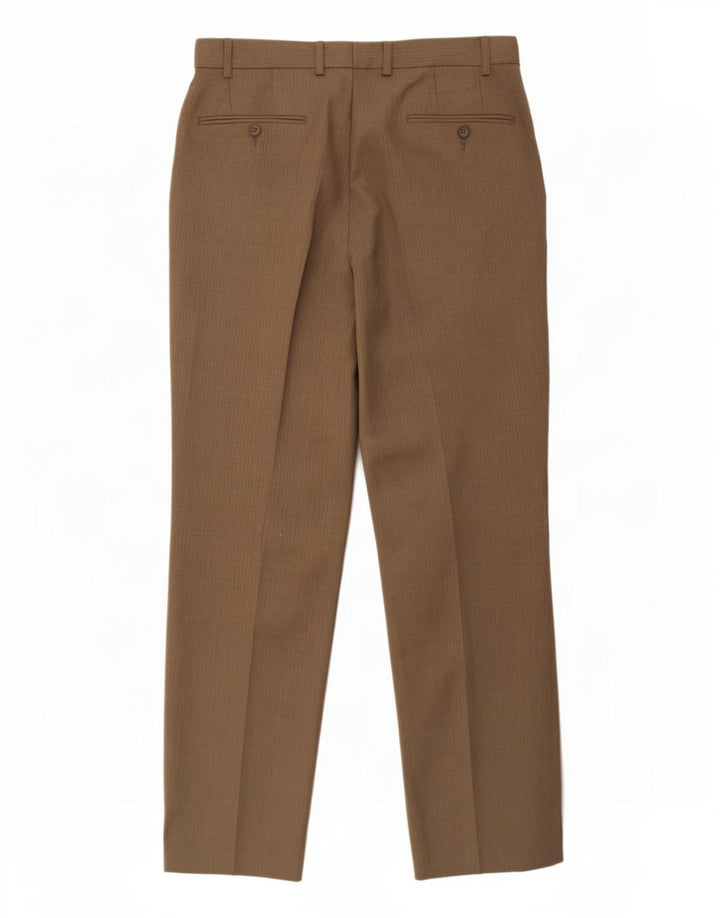 Marks & Spencer Straight Chino-bukser til mænd W34 L31 Grå polyester