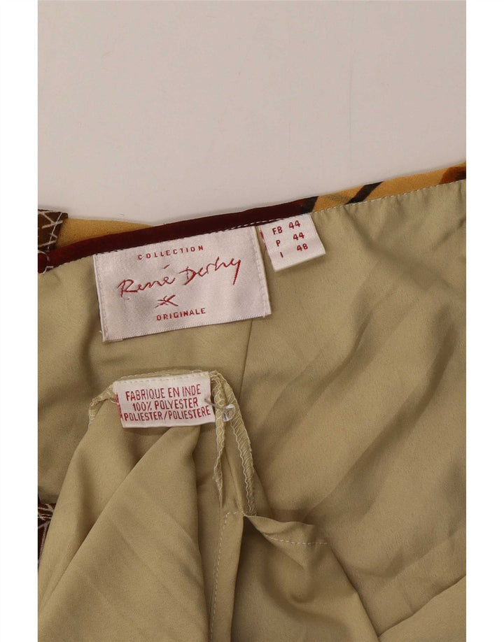 Rene Derhy Dame Asymmetrisk Kjole IT 48 XL Flerfarvet Patchwork