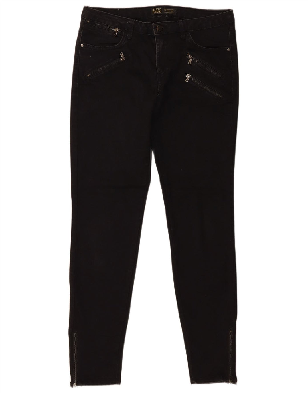 Zara Dame Skinny Jeans EU 40 Medium W30 L28 Sort