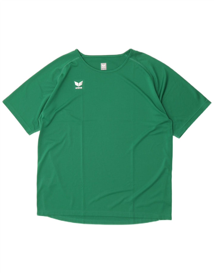 Erima Herre T-Shirt Top 2XL Grøn Polyester