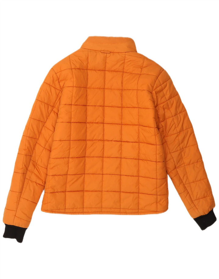 Zara Polstret Herrejakke UK 38 Medium Orange Colourblock Polyester