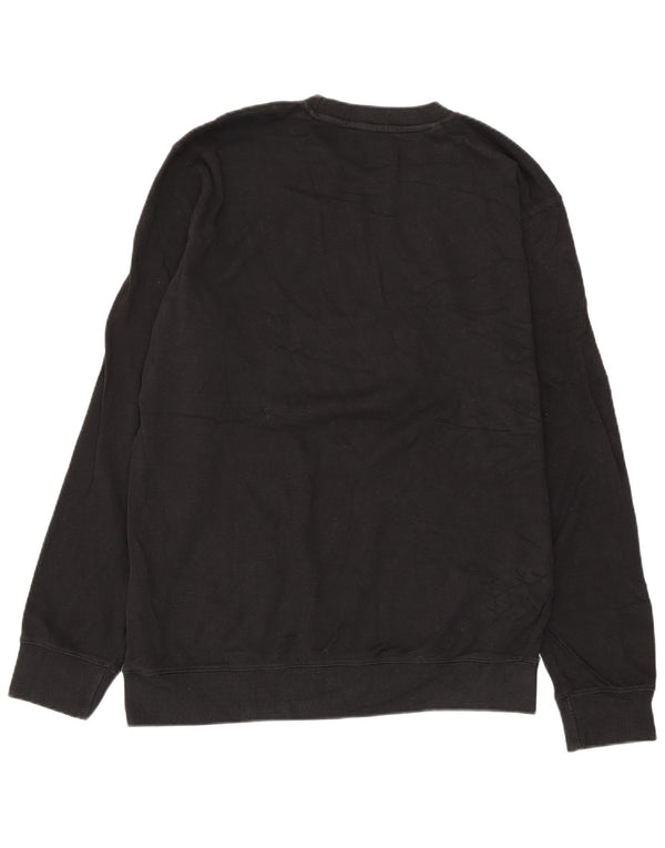 Kappa Herre Grafisk Sweatshirt Jumper XL Sort Bomuld