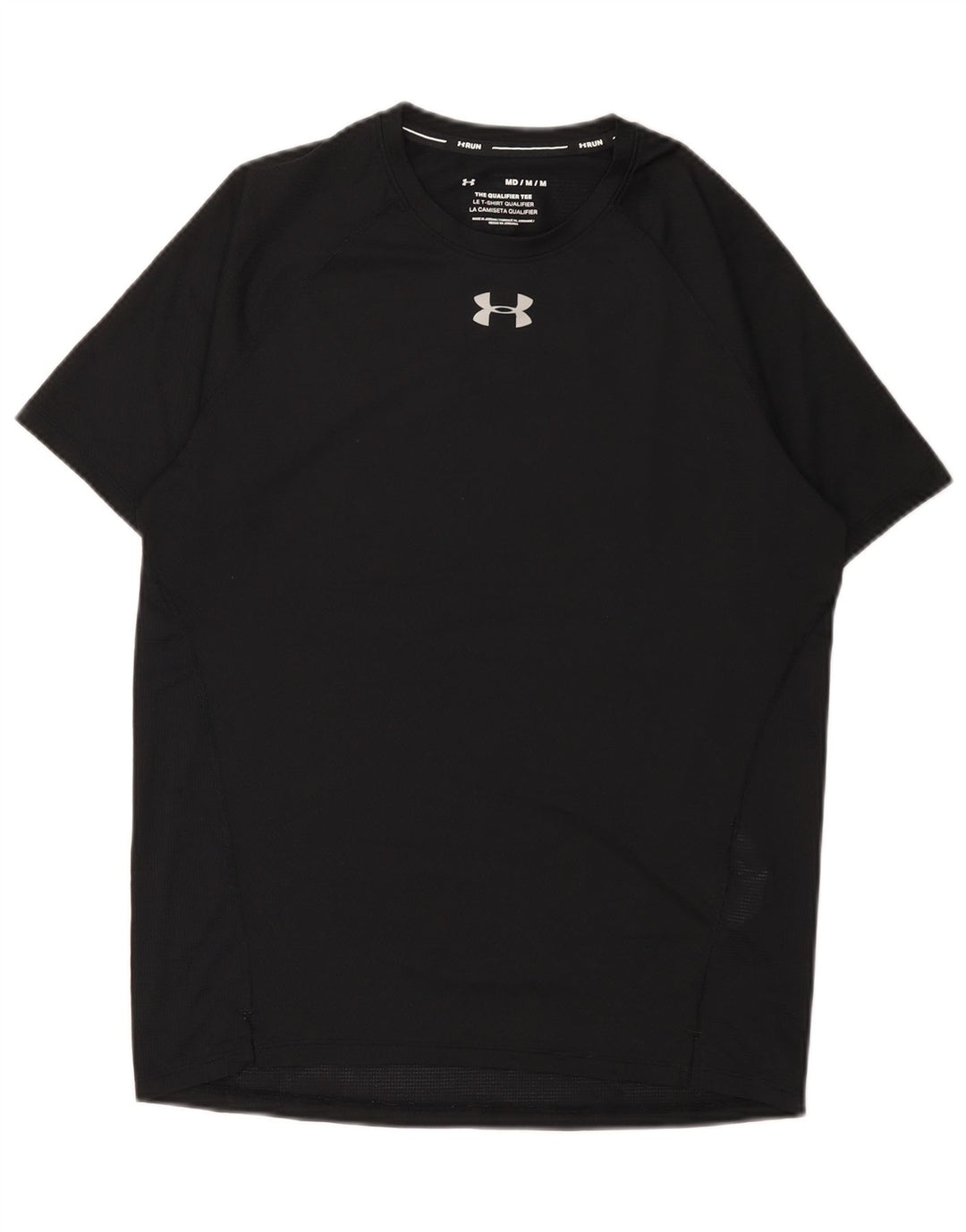 Under Armour Herre T-Shirt Top Medium Sort Polyester
