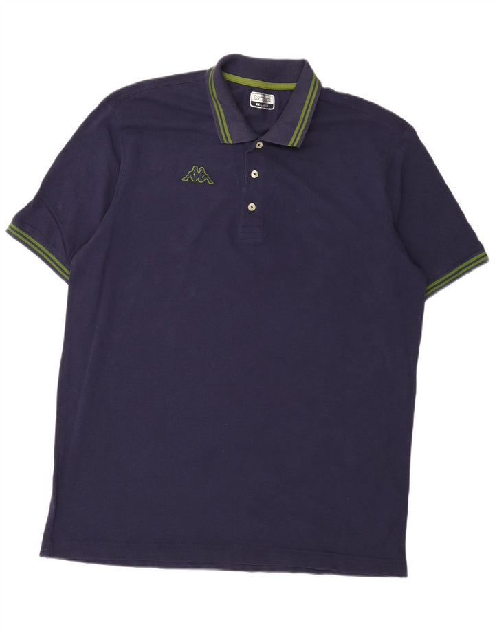Kappa herre poloskjorte 2XL marineblå bomuld