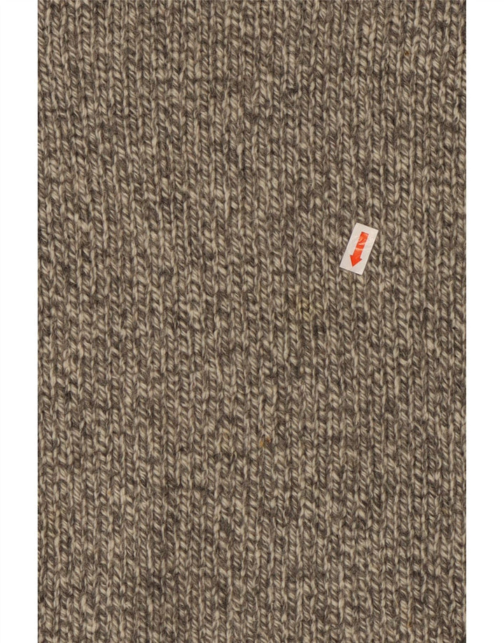 L.L.BEAN Herre sweater med rund hals, mellemgrå uld