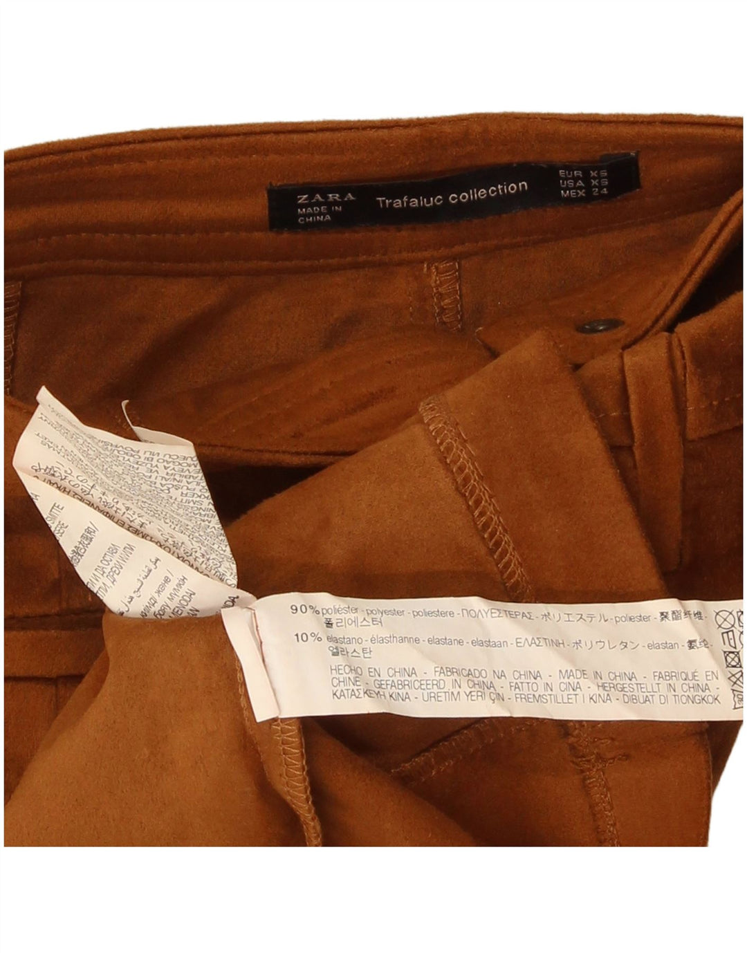 Zara Trafaluc Mini-nederdel til kvinder XS W24 Brun polyester