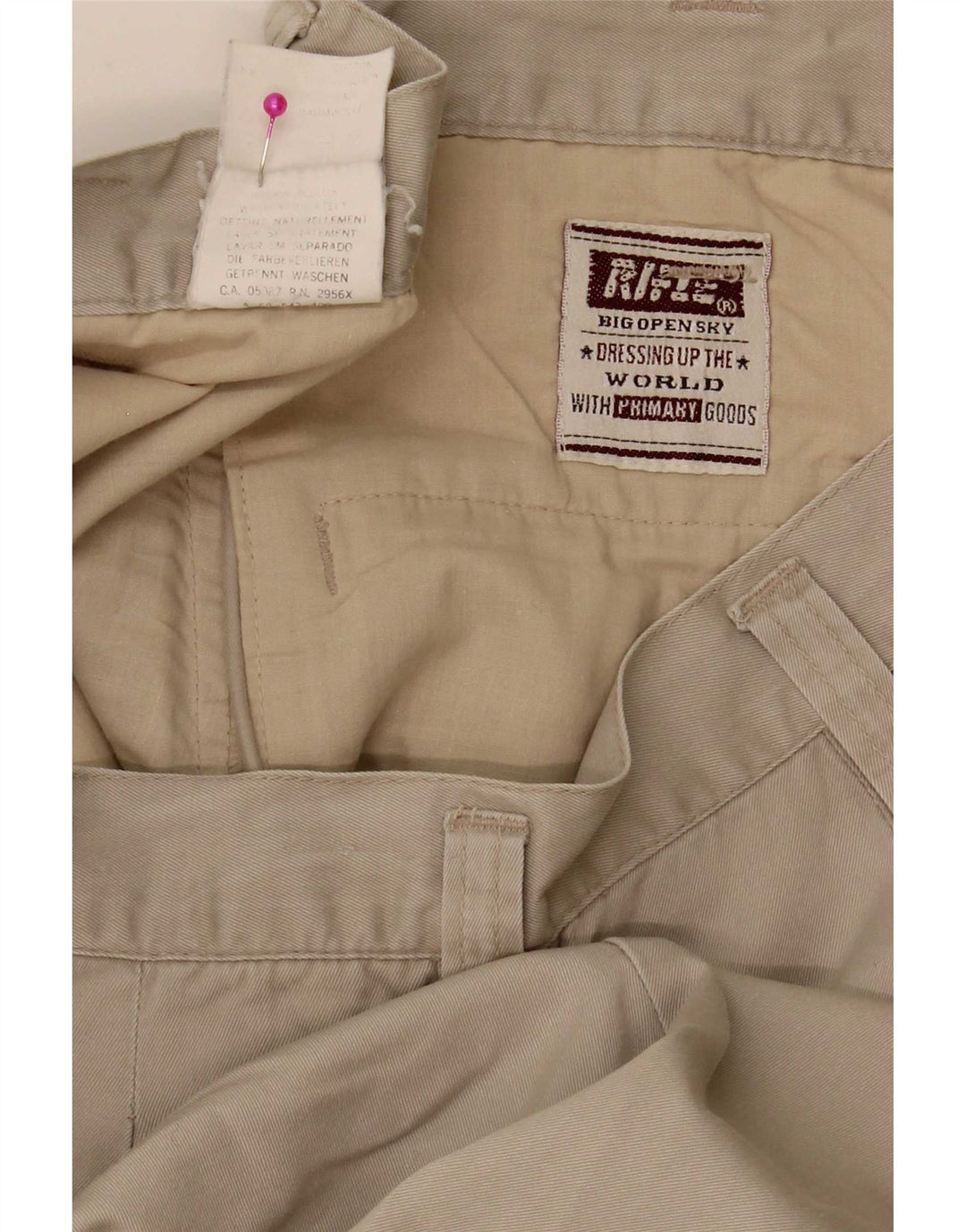 Rifle Herre Pegged Chino Shorts W33 Medium Beige Bomuld