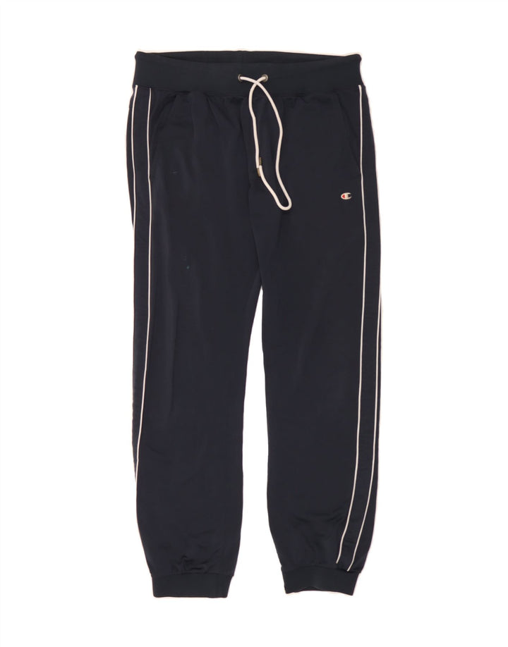 CHAMPION Mens Tracksuit Trousers Joggers Medium  Navy Blue Polyester Vintage Champion and Second-Hand Champion from Messina Hembry 