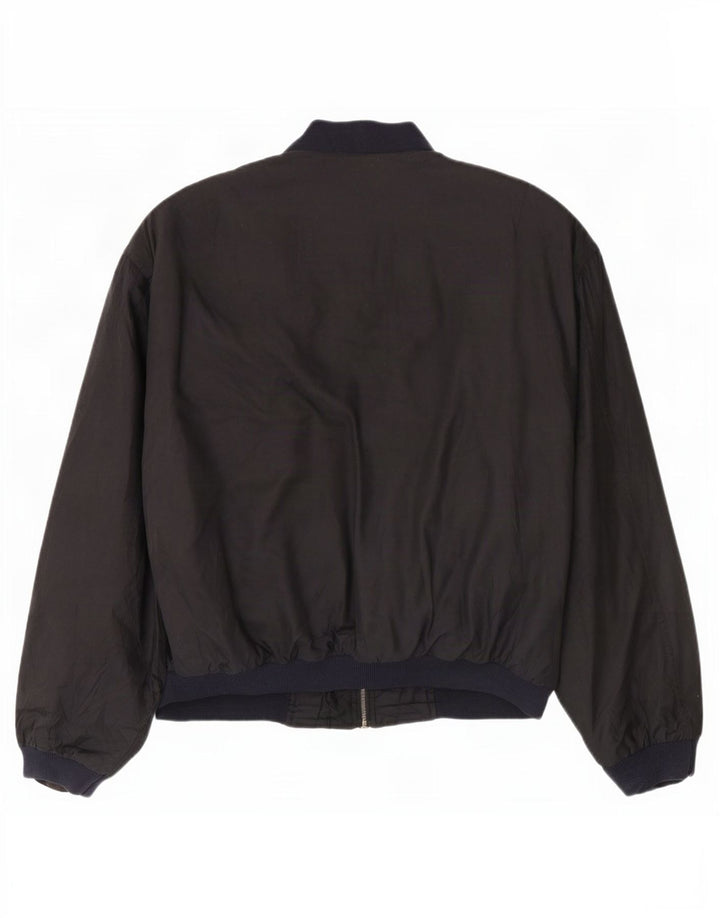 Marks & Spencer Herre St. Michael Bomber Jacket UK 42 XL Sort Polyester