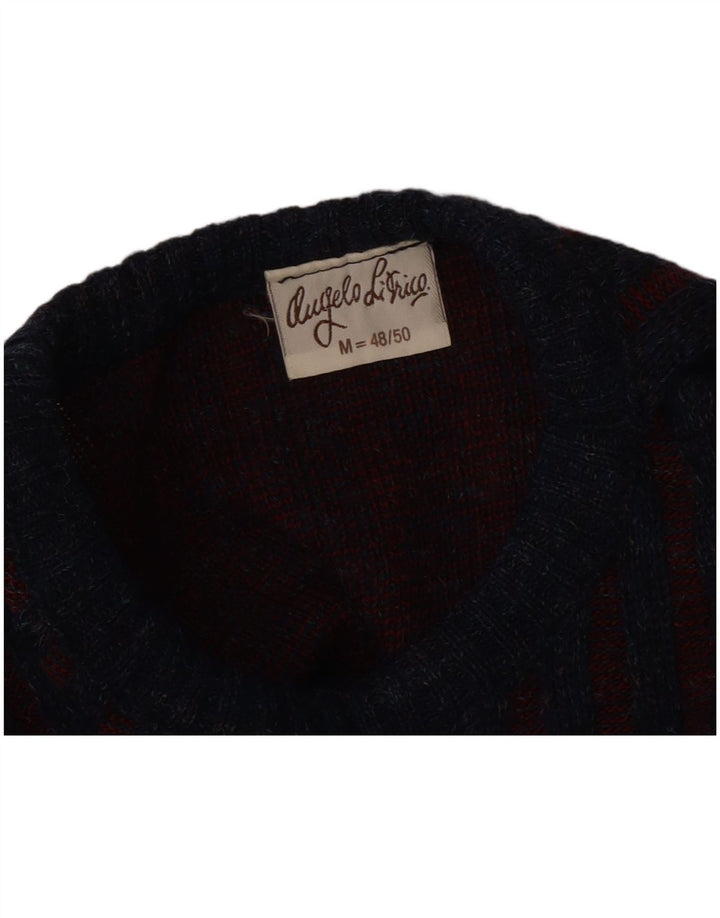 Angelo Litrico Herre sweater med rund hals EU 48/50 Medium Blå Geometrisk