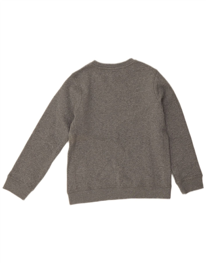 Nike drenge grafisk sweatshirt trøje 10-11 år medium grå flækket bomuld