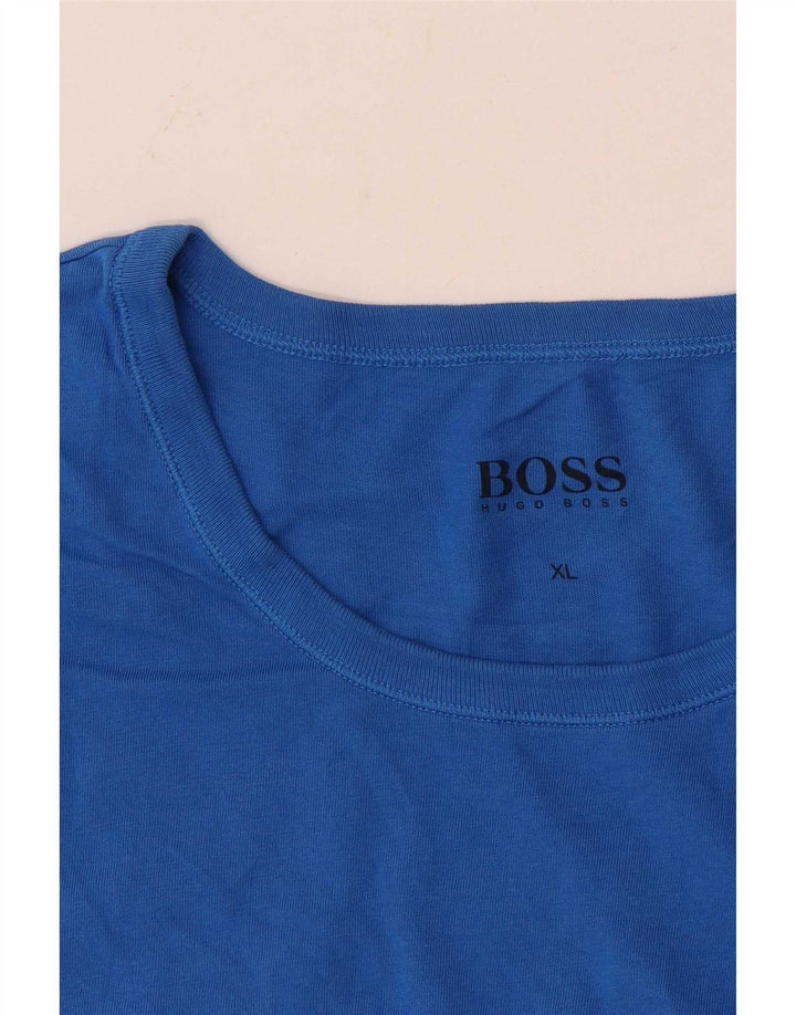 Hugo Boss Herre T-Shirt Top XL Blå