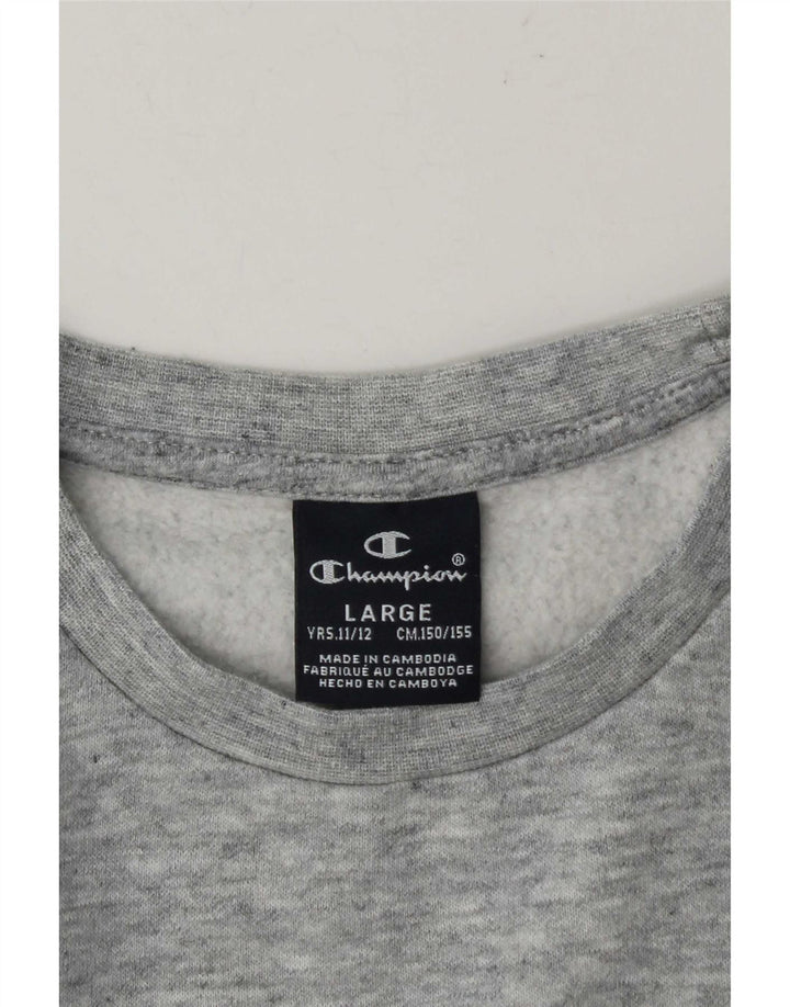 Champion Drenge Grafisk Sweatshirt Jumper 11-12 år Stor Grå Flecked