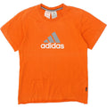 ADIDAS Boys Graphic T-Shirt Top 7-8 Years Medium Orange Cotton Vintage Adidas and Second-Hand Adidas from Messina Hembry 