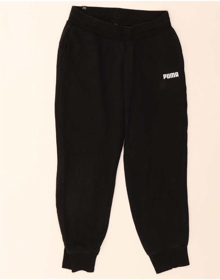 PUMA Mens Tracksuit Trousers Joggers Small  Black Vintage Puma and Second-Hand Puma from Messina Hembry 