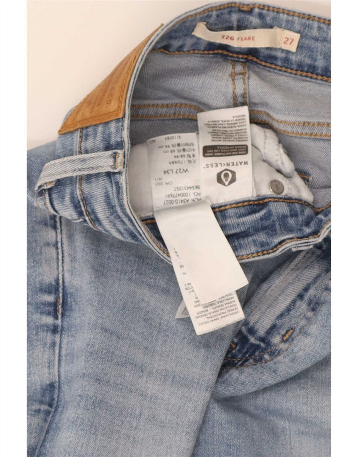 Levi's Dame 726 Flared Jeans W27 L34 Blå Bomuld