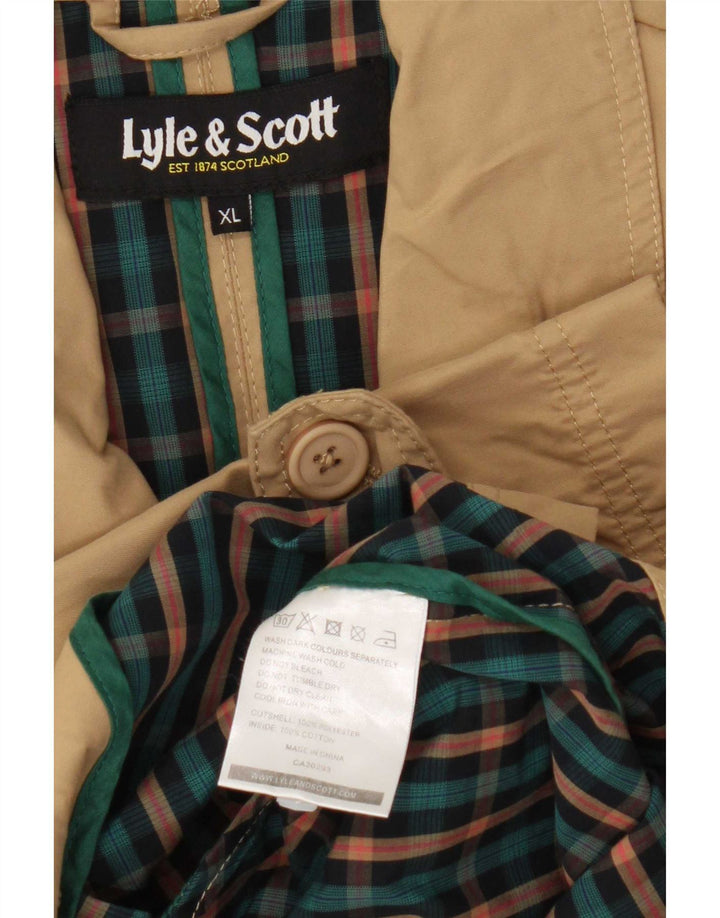 Lyle & Scott Trench Coat til mænd UK 42 XL Beige Polyester