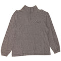 Asics Herre Zip Neck Jumper Sweater Medium Grey Flecked Bomuld