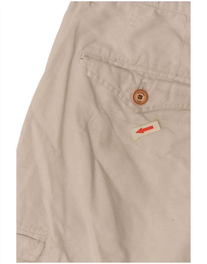 Massimo Dutti Herre Cargo Shorts EU 42 Large W32 Hvid