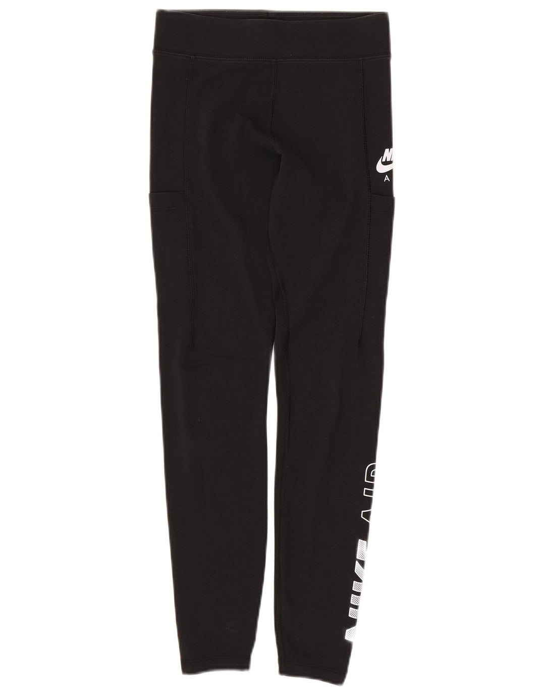 NIKE Grafiske Leggings til kvinder UK 10 Lille sort bomuld