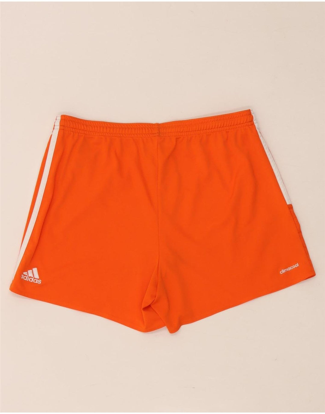 Adidas Womens Climacool Sports Shorts UK 12/14 Medium Orange Polyester