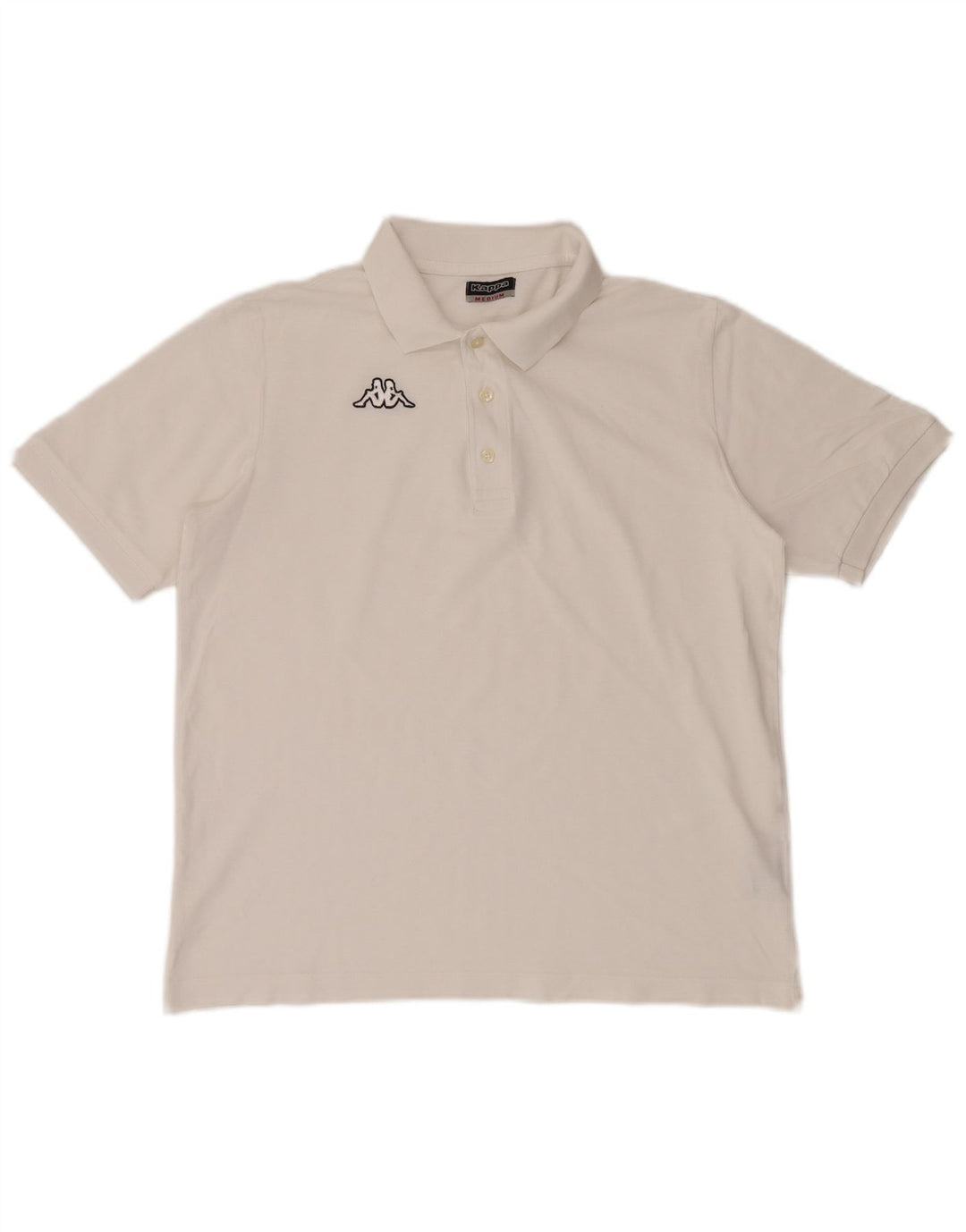 KAPPA herre poloshirt Medium hvid bomuld