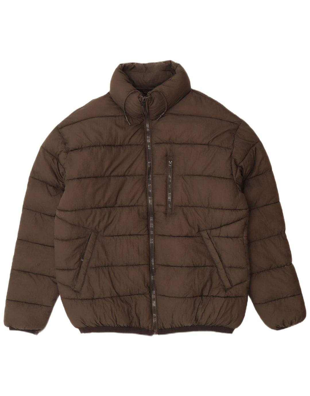 PIAZZA ITALIA Polstret jakke til mænd UK 42 XL Grå nylon