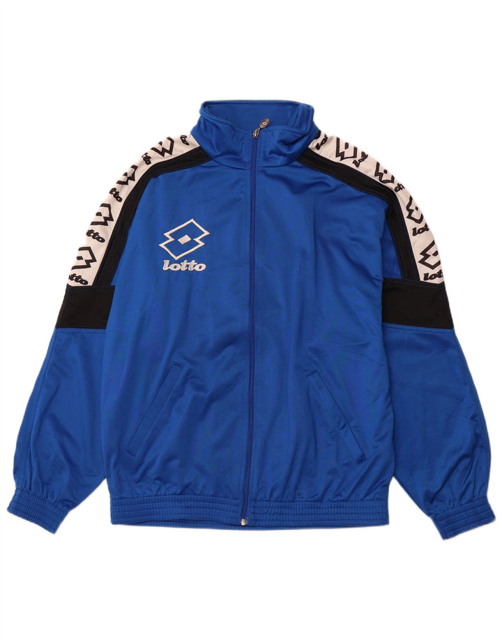 LOTTO Herre grafisk træningsdragt Topjakke 2XL Blå Colourblock Polyester