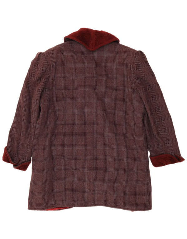 Cerruti 1881 Dame Overfrakke UK 14 Medium Bourgogne Ternet