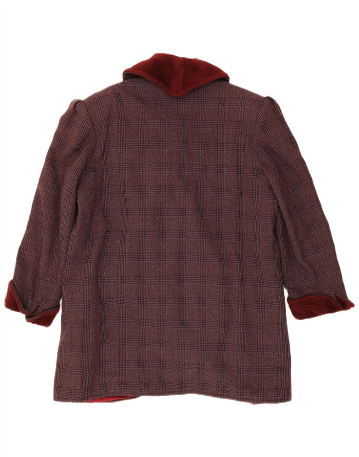Cerruti 1881 Dame Overfrakke UK 14 Medium Bourgogne Ternet
