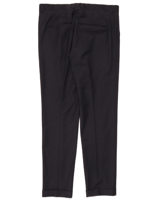 Zara Herre Slim Chino Bukser EU 40 Medium W31 L30 Navy Blue