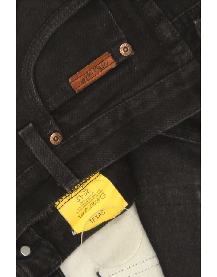Wrangler Texas Straight Jeans til kvinder W33 L32 Sort bomuld