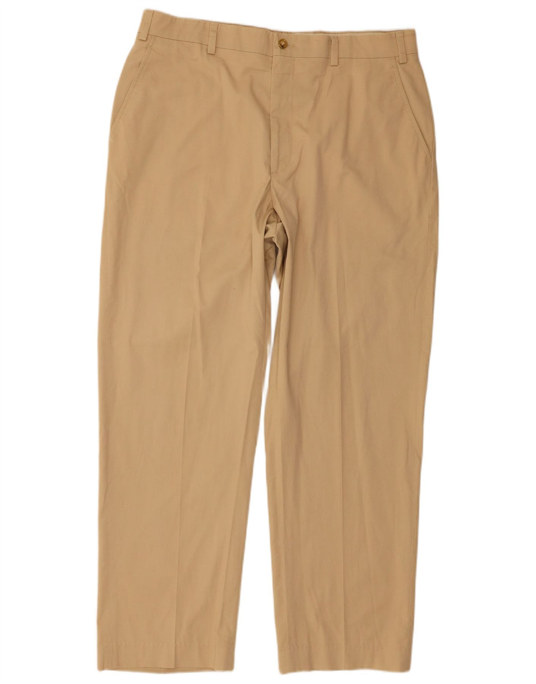 Orvis Straight Chino Bukser til mænd W36 L30 Beige Polyester