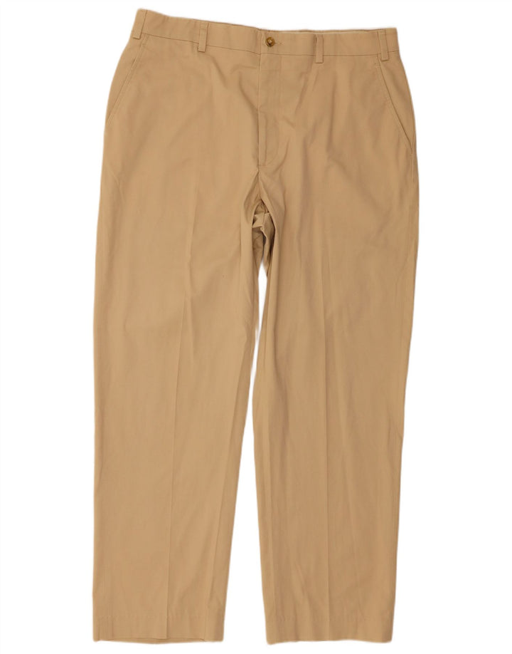 Orvis Straight Chino Bukser til mænd W36 L30 Beige Polyester