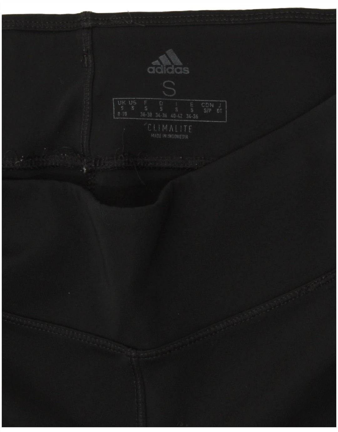Adidas Dame Climalite Capri Leggings UK 8/10 Small Black