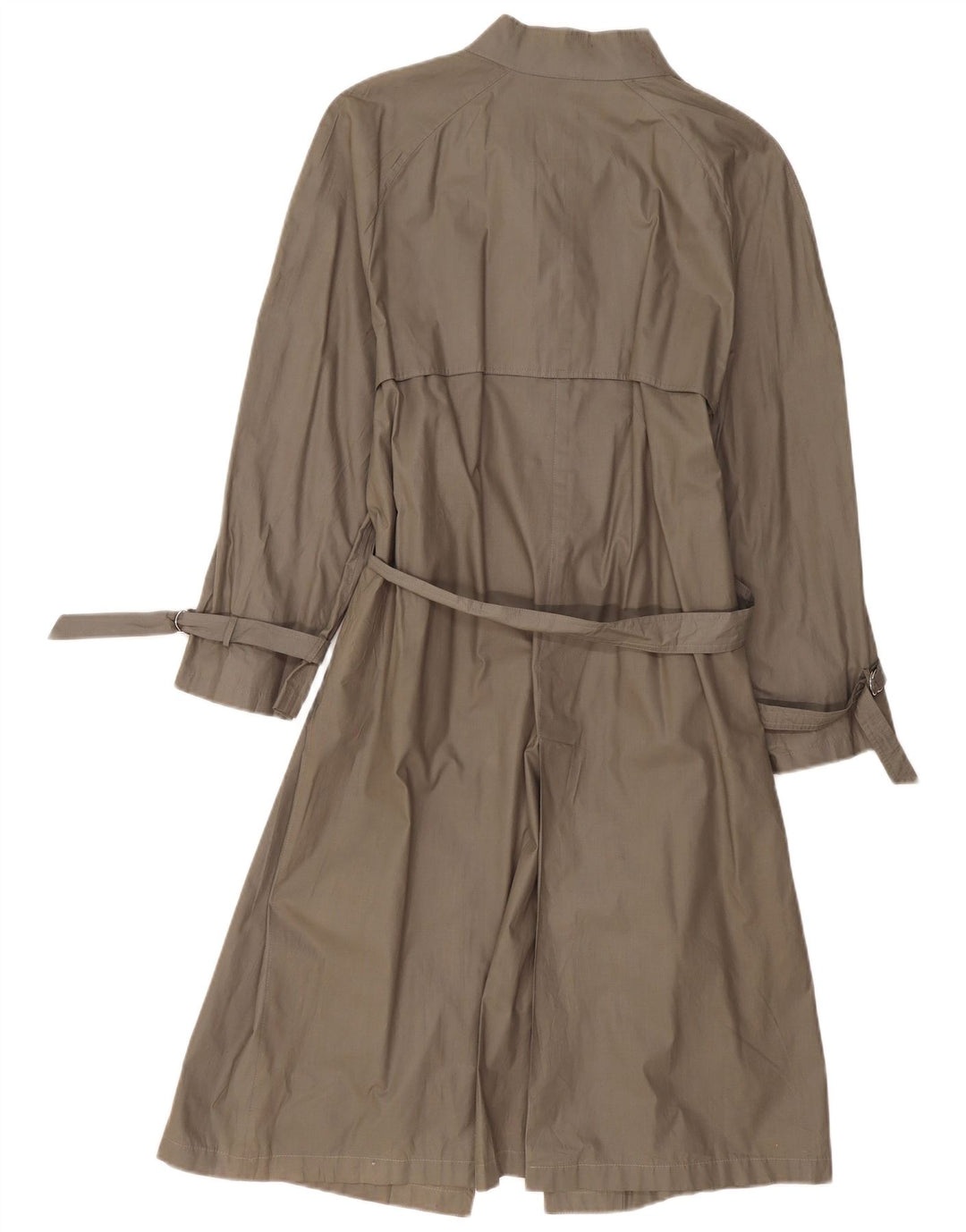 VINTAGE Trench Coat til kvinder UK 14 Medium Grey