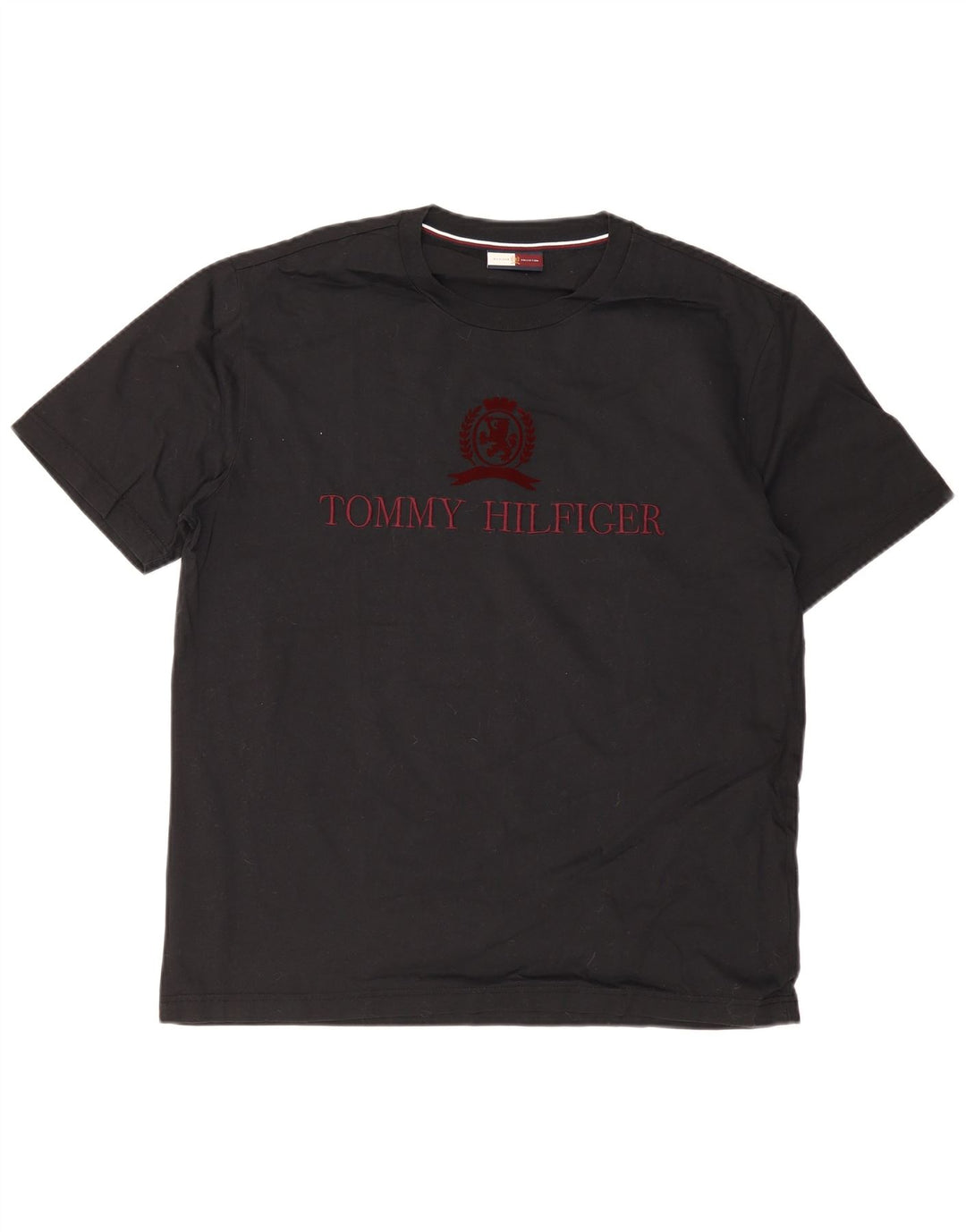 Tommy Hilfiger Herre Grafisk T-Shirt Top Stor Sort Bomuld